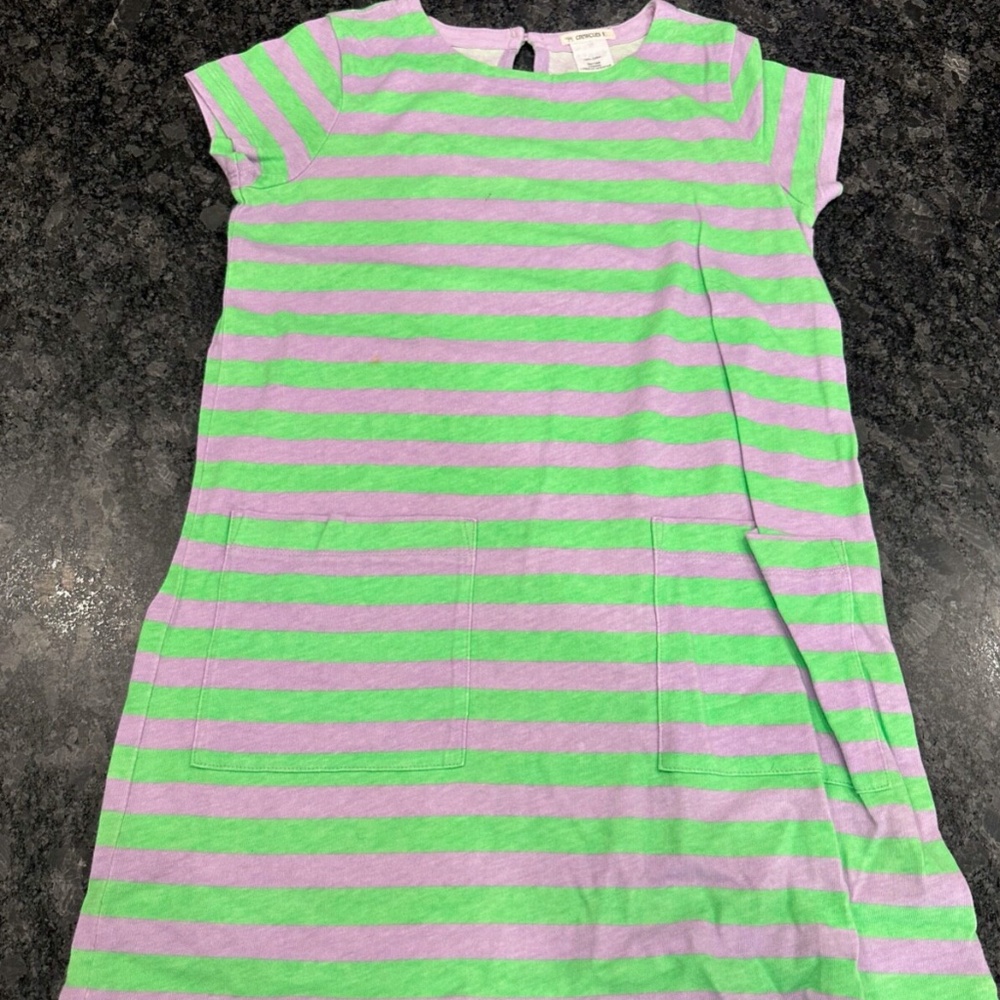 Girls J Crew Crewcuts Striped Dress - size 10